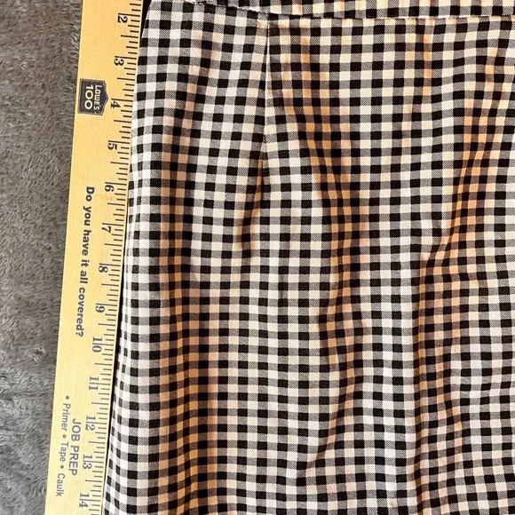 Forever 21 Black and White Gingham Belted Mini Skirt Size Small - Picture 9 of 9
